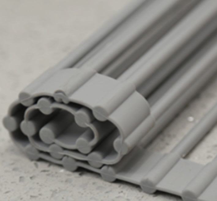 Stainless Steel Folding Kitchen Sink Rack • Space-Saving Dish Drying Tray