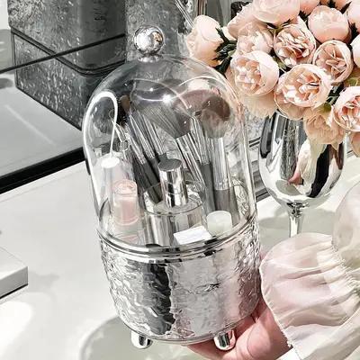 Large Capacity Bathroom Vanity Makeup Brush Storage Rack Organizer